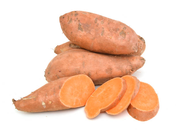istock Sweet potatoes on white background 1170547406