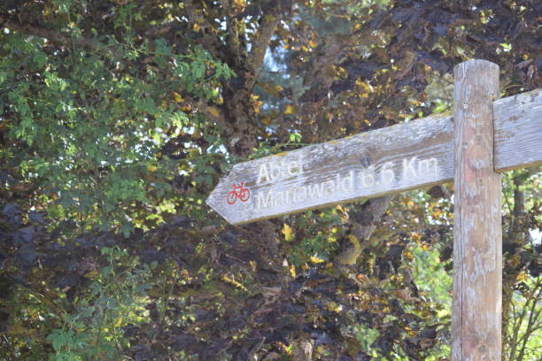 istock sign leading towars abbey Mariawald 1170547598