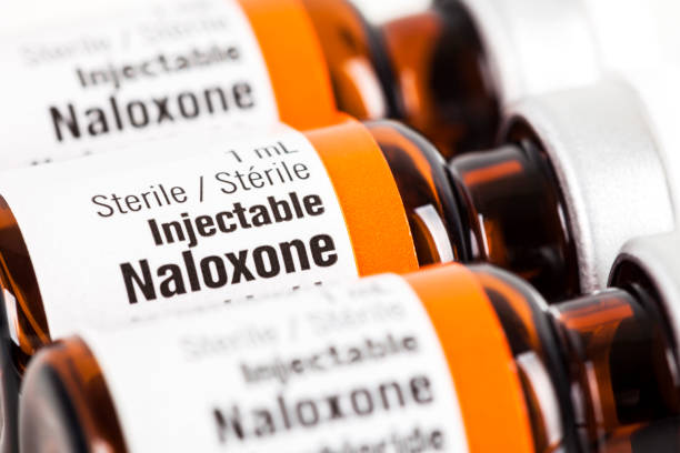 Naloxone Opioid Overdose Medication stock photo