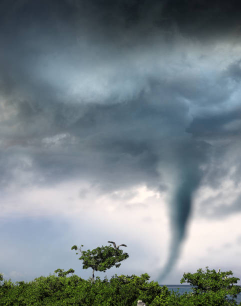 istock conceptual image of tropical storm of tornado 1170559391