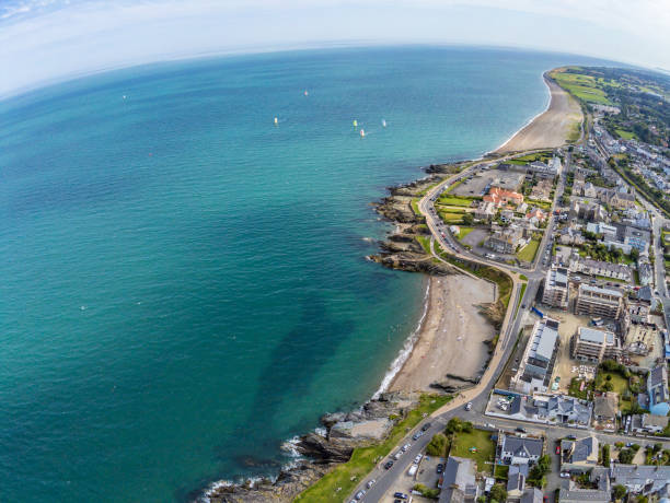 istock Aerial view of Greystones beach 1170561958