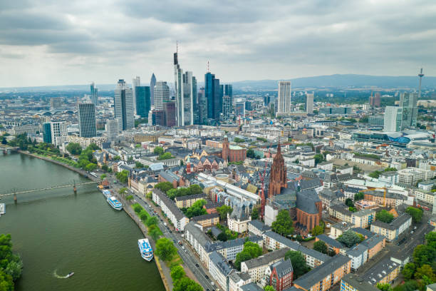 istock Frankfurt city (Germany) aerial view 1170564436