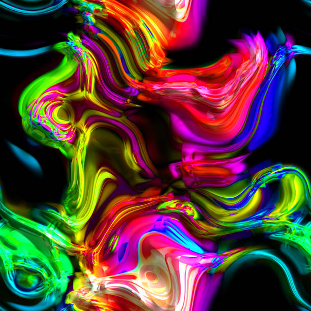 istock Wave Rainbow Colors Freak Psychedelic - HD Seamless Tiles Pattern - 01 1170575879