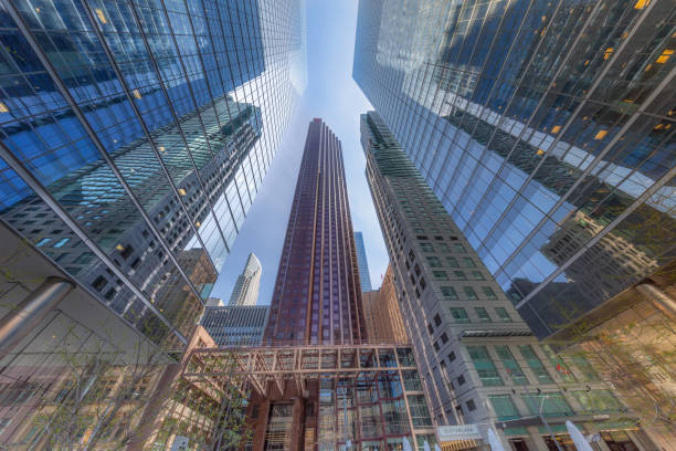 Toronto, Ontario, Canada-19 June, 2019: Scenic Toronto financial district skyline and modern architecture