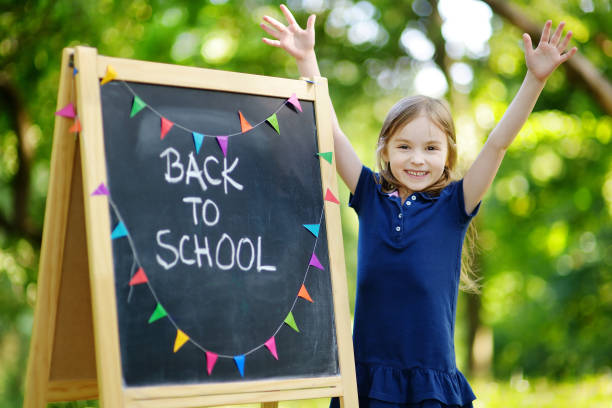 istock Extremely excited little schoolgirl 1170580576