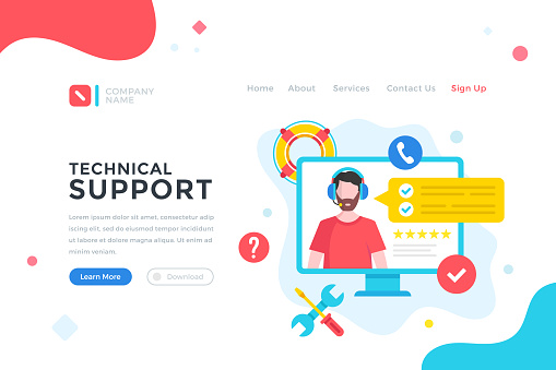 Technical Support Technician Help Customer Service Call Center ...