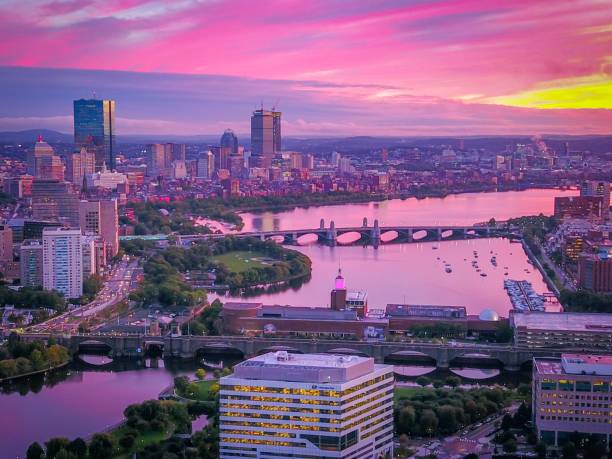 istock Charles River Boston, MA at sunset 1170584117