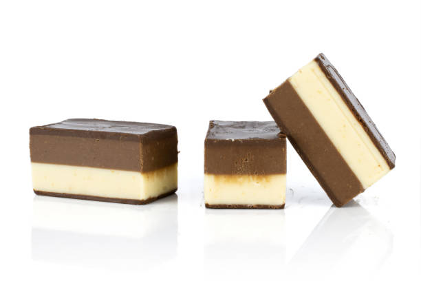 istock Two colours nougat isolated on white 1170586682
