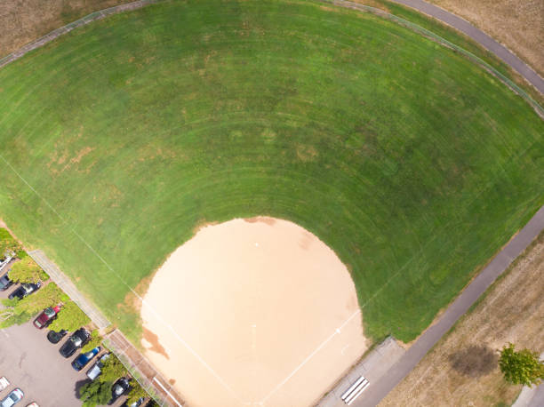 istock baseball playing field, shot from a high point, shot from a height 1170587195