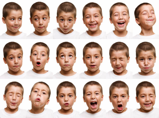 child faces - seri bölümü stok fotoğraflar ve resimler