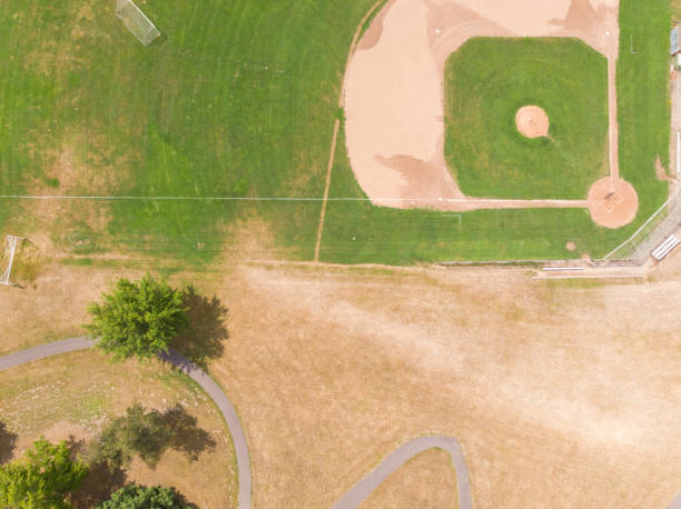 istock baseball playing field, shot from a high point, shot from a height 1170588310