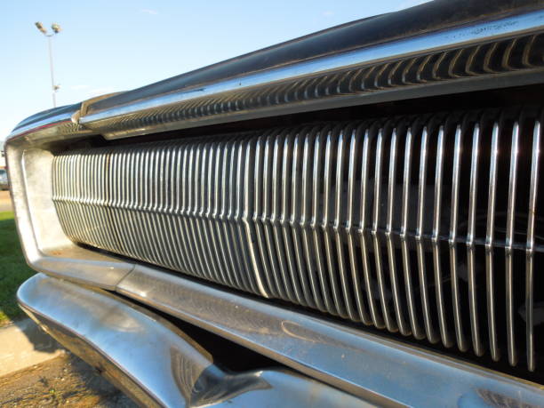 istock Grill to a classic muscle car 1170592247