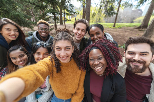 istock Multi-Ethnic Group of University Students Taking a Selfie 1170598277