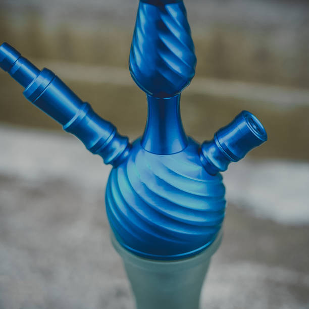 istock part of the hookah, modern design, on a black background. 1170598623