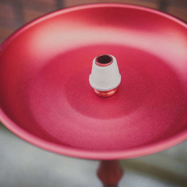 istock part of the hookah, modern design, on a black background. 1170598645