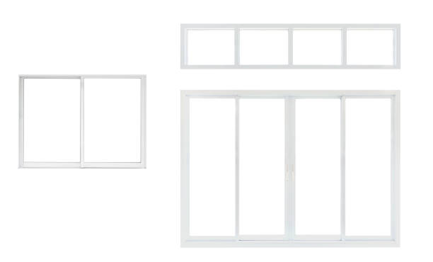 istock Modern house office or frontstore windows frame set collection isolated on white background 1170598988