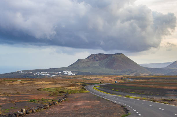 istock Mountain road through Lanzarote 1170602612