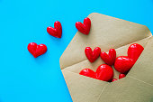 Red heart in envelope (Love letter)