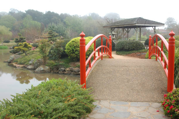 Nikki bridges in Japanese Garden, Toowoomba, Queensland, Australia