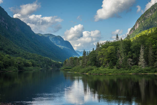 istock Beautiful day for kayaking on the Jacques Cartier river 1170616280