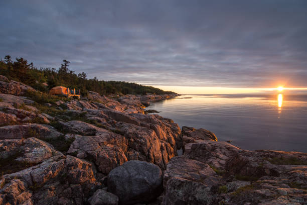 istock Seashore camping good morning sunshine 1170616351