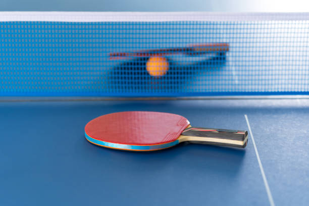 istock Table tennis racket and ball, Indoor sport activity 1170636153