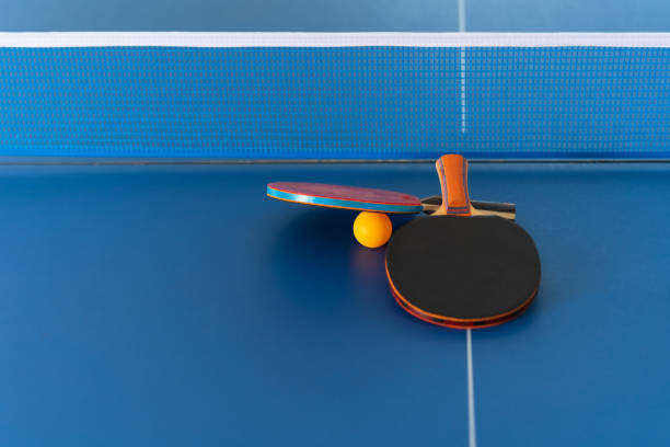 istock Table tennis racket and ball, Indoor sport activity 1170636751
