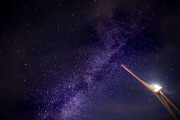 istock Night landscape with colorful Milky Way, 1170637162