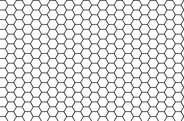 istock Honeycomb monochrome honey seamless pattern Vector eps hexagons of geometric shapes mosaic background 1170640268