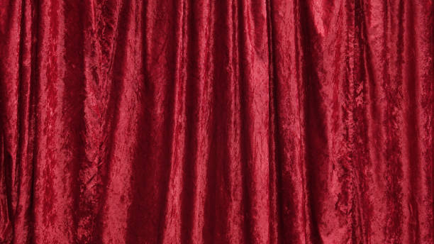 istock Stage red curtains in theater cinema drapes 1170642617