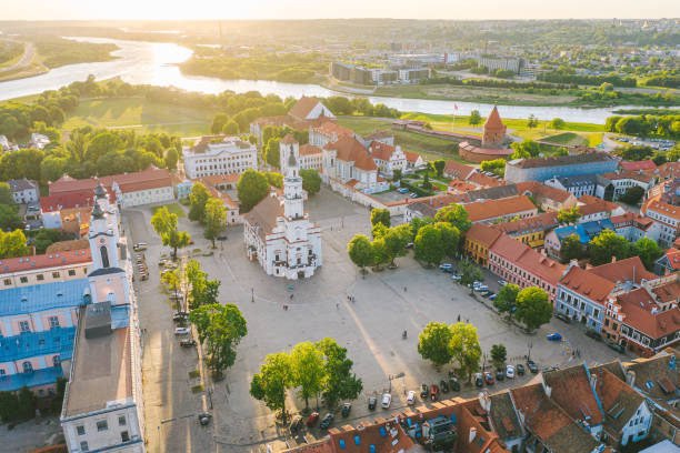istock High Angle View Of Townscape Against Sky In City 1170645852