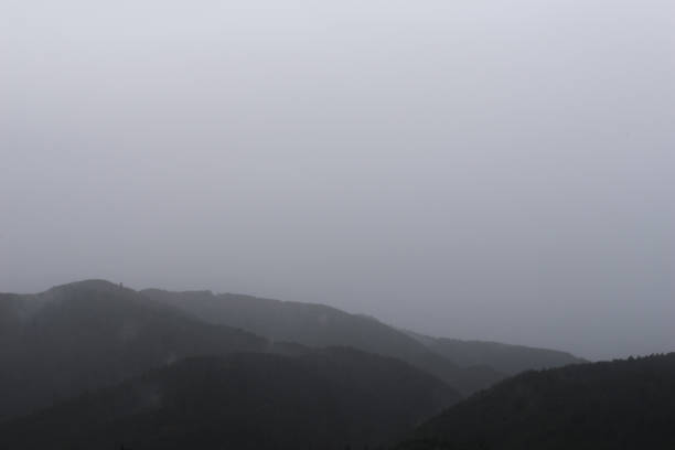 Sekigahara mountain on a rainy day in Gifu
