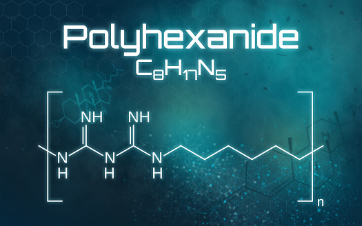 Polyhexanide Pure Chemical Formula Of Polyhexanide On A Futuristic Background Stock Photo ...