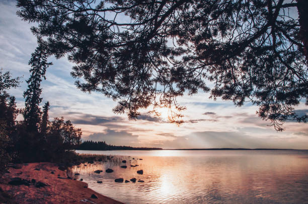 istock Beautiful sunset on the lake 1170655249