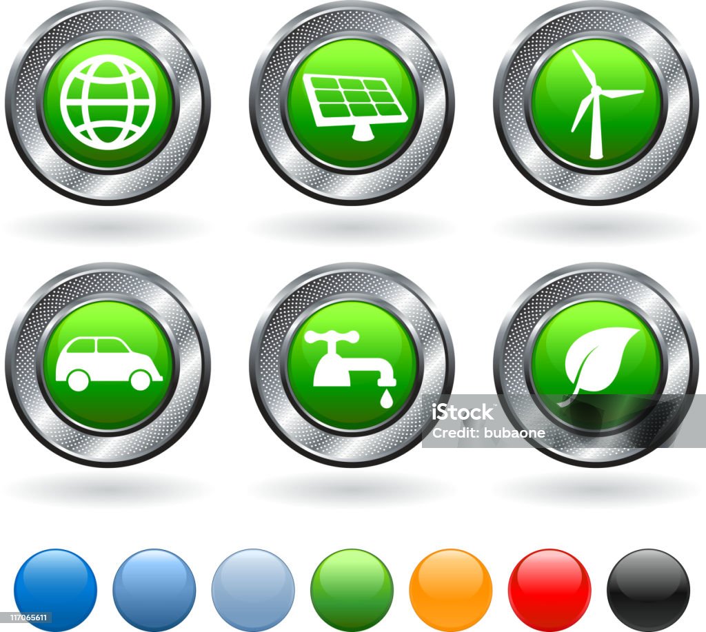 Alternative Energie lizenzfreie vektor icon-set - Lizenzfrei Gitter Vektorgrafik