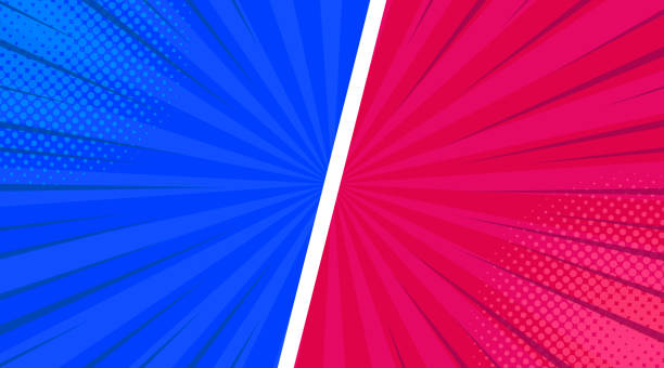 Comic colorful frames composition with halftone slanted lines radial rays humor effects in pink blue colors. Vector illustration Comic colorful frames composition with halftone slanted lines radial rays humor effects in pink blue colors. Vector illustration. backgrounds pink scrapbook abstract stock illustrations