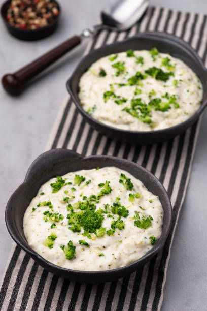 istock Broccoli soup on bowl food background 1170668258