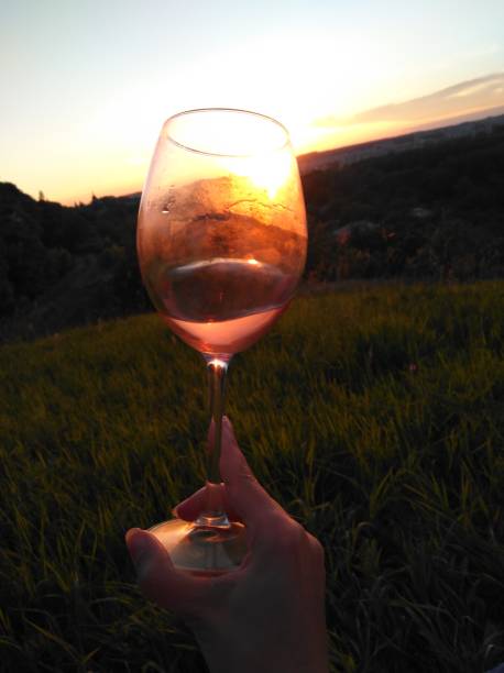 istock Swirl wine outdoor with hand 1170668261