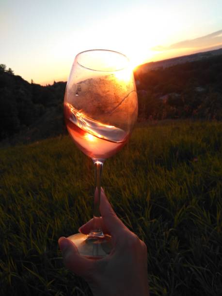 istock Swirl wine outdoor with hand 1170668448
