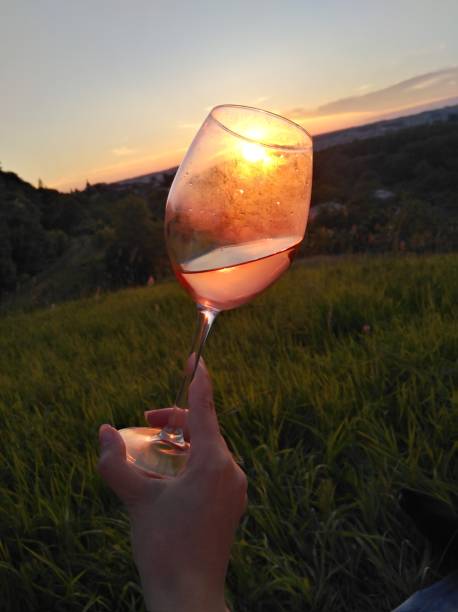 istock Swirl wine outdoor with hand 1170668462