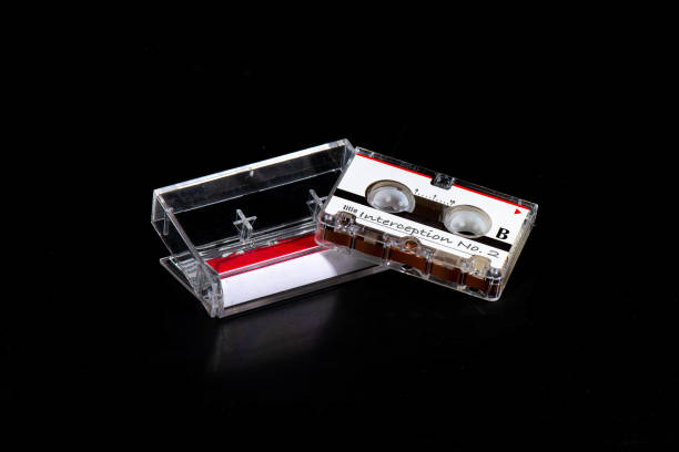 istock Microcassette with recording of telephone interception 1170669387