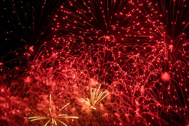 istock A festive salute illuminates the night sky. 1170670040