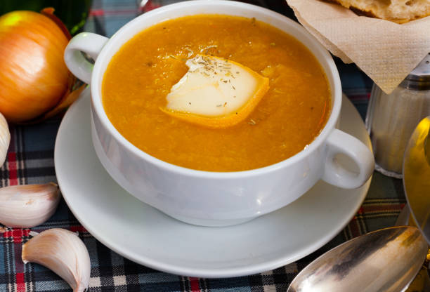 istock Delicious vegetable cream cheese soup 1170670731