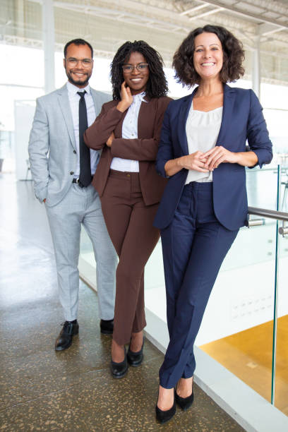 istock Happy professional multiethnic business team 1170670858