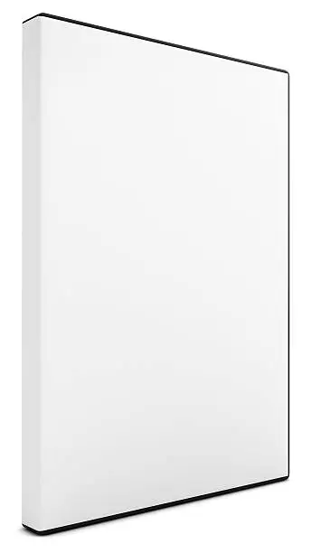 A dvd isolated on a white background. A clipping path is included for the cover