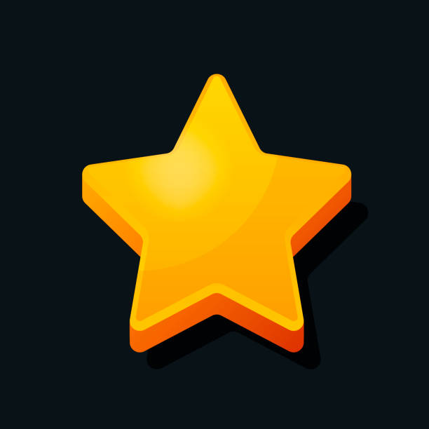 istock 3d Star shape icon. Cartoon style. Favorite, rating, winner icon concept. Vector illustration 1170671545