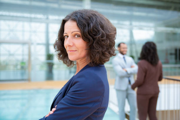 istock Confident businesswoman smiling at camera 1170672661