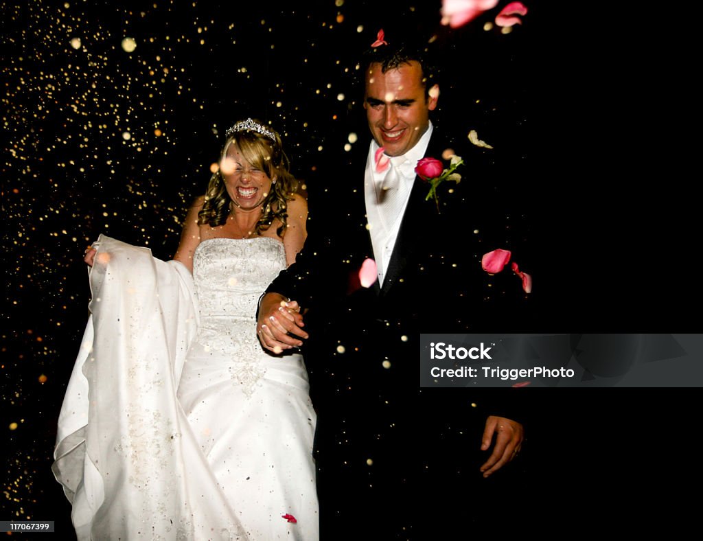 Rosa Hochzeit-Portraits - Lizenzfrei Hochzeit Stock-Foto