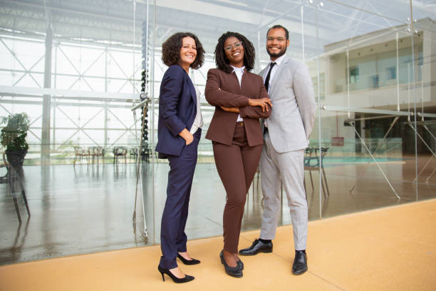 istock Cheerful multiethnic business team 1170674208