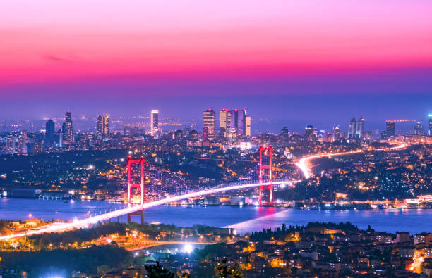 istock Bosphorus bridge at sunset, Istanbul, Turkey 1170676861